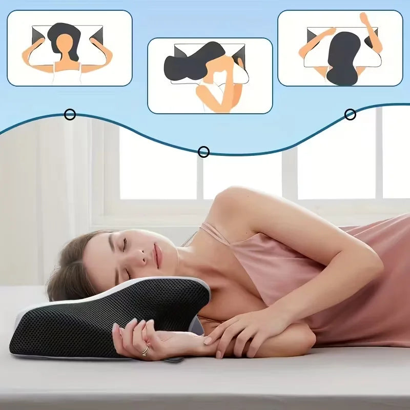 Loumira NackenBalance – ergonomisches Memory-Foam-Kissen