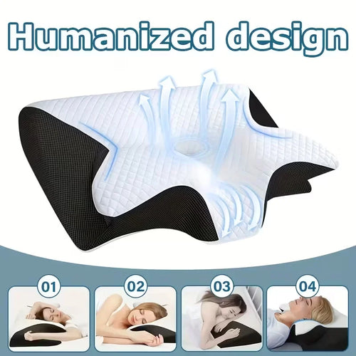 Loumira NackenBalance – ergonomisches Memory-Foam-Kissen
