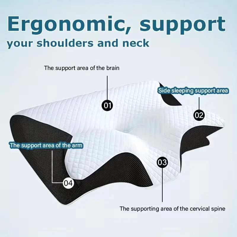 Loumira NackenBalance – ergonomisches Memory-Foam-Kissen